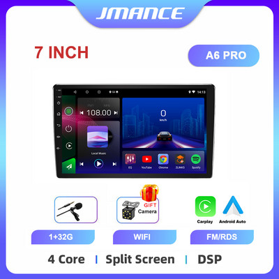 JMANCE 7/9/10``2 Din Android12 Radio Auto Multimedia Video Universal Stereo Carplay GPS pentru Volkswagen Nissan Hyundai Kia Toyota