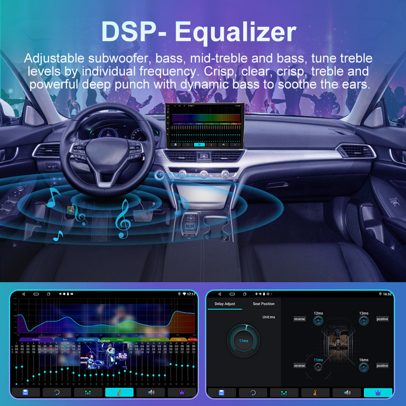 JMANCE 7/9/10``2 Din Android12 Radio Auto Multimedia Video Universal Stereo Carplay GPS pentru Volkswagen Nissan Hyundai Kia Toyota