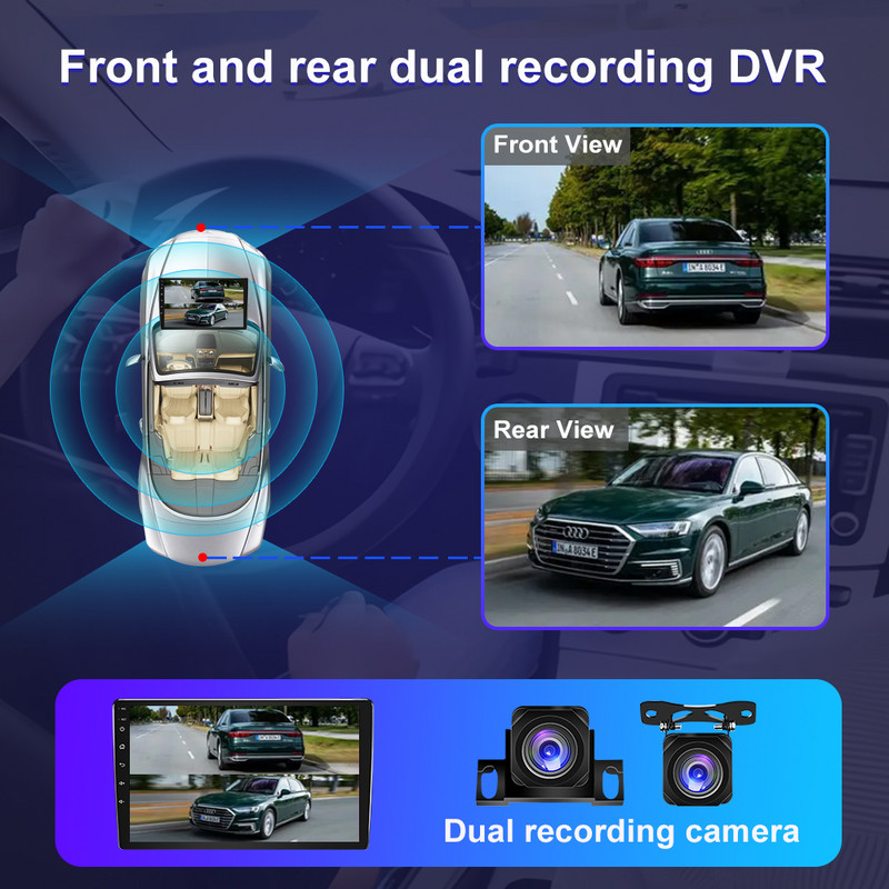 JMANCE 7/9/10``2 Din Android12 Radio Auto Multimedia Video Universal Stereo Carplay GPS pentru Volkswagen Nissan Hyundai Kia Toyota