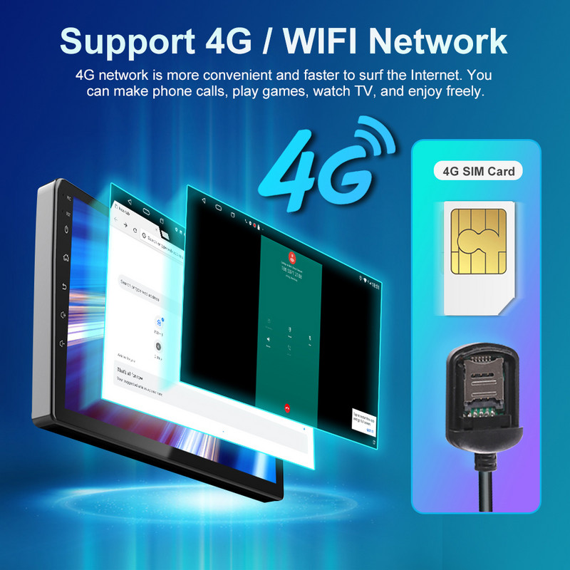 JMANCE 7/9/10``2 Din Android12 Radio Auto Multimedia Video Universal Stereo Carplay GPS pentru Volkswagen Nissan Hyundai Kia Toyota