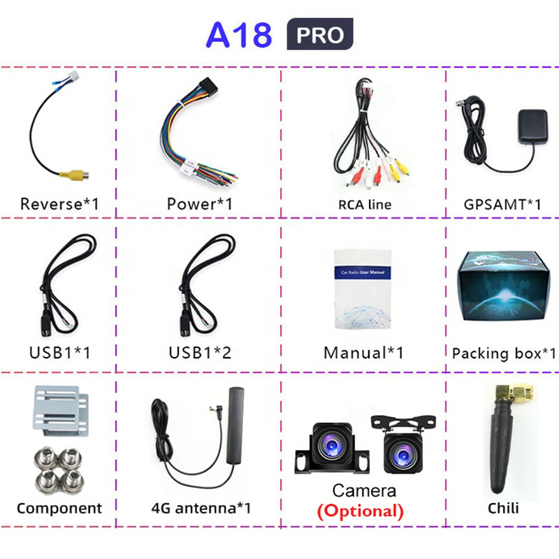 JMANCE 7/9/10``2 Din Android12 Radio Auto Multimedia Video Universal Stereo Carplay GPS pentru Volkswagen Nissan Hyundai Kia Toyota