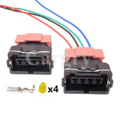 1 készlet 4P PB185-04326 Gépjárműipari fojtószelep helyzetérzékelő Kábelköteg-aljzat Mitsubishi Auto vízálló csatlakozóhoz