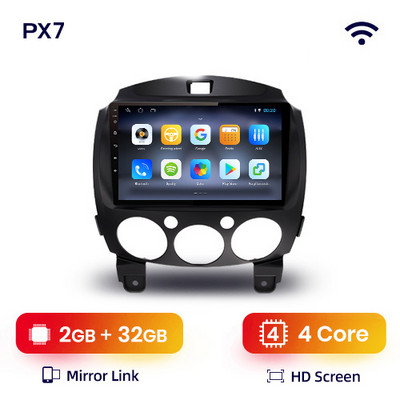 AWESAFE PX9s Za MAZDA 2 2007 - 2014 Android Auto Radio Automobilski video playeri CarPlay Android Auto GPS No 2 din 2din DVD