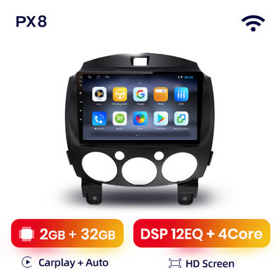 AWESAFE PX9s Za MAZDA 2 2007 - 2014 Android Auto Radio Automobilski video playeri CarPlay Android Auto GPS No 2 din 2din DVD