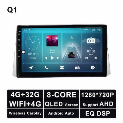 Android 11 autórádió GPS multimédiás videó sztereó Toyota Corolla Ralink 2019 navigációs lejátszóhoz Bluetooth 5.0 4G LTE WIFI DSP