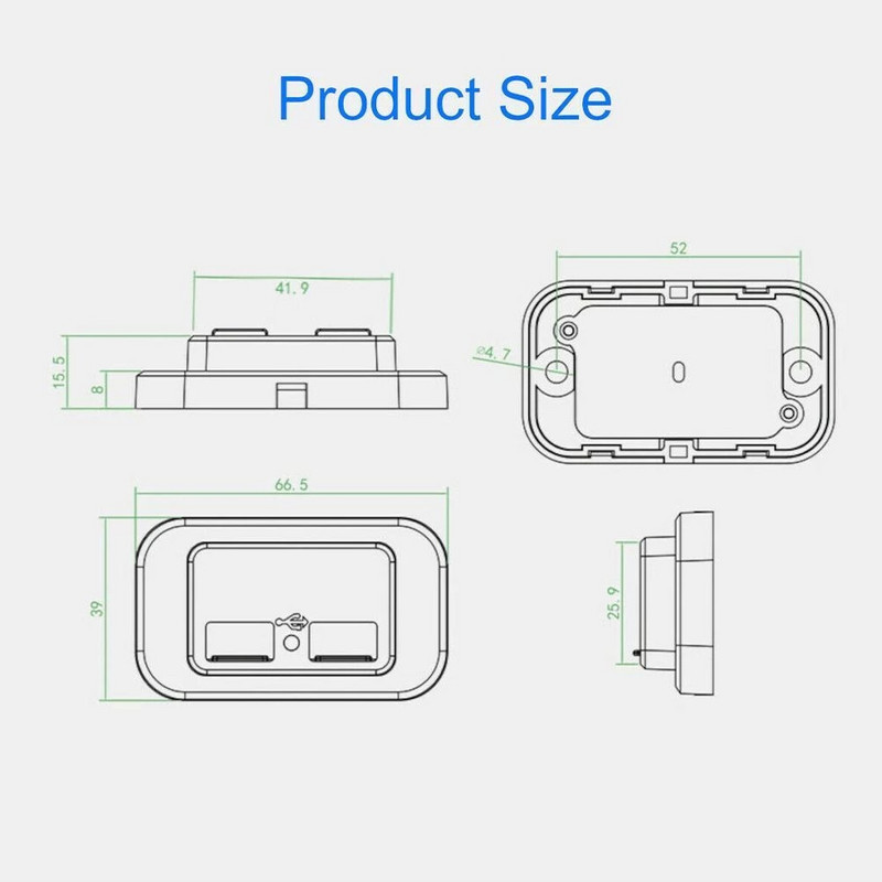 Dvigubas USB automobilinio įkroviklio lizdas 12V/24V 3,1A 4,8A USB įkrovimo lizdas Maitinimo adapteris motociklui kemperiui sunkvežimiui keturračiui valtis automobiliui RV Naujas