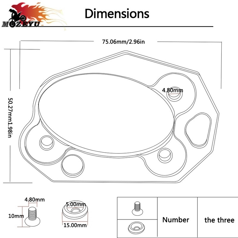Για Kawasaki ER6F 2006 2007 2008 2009 2010 2011 2012 2013 2014 2015 2016 2017 Kickstand Side Stand Enlarger Plate Pad