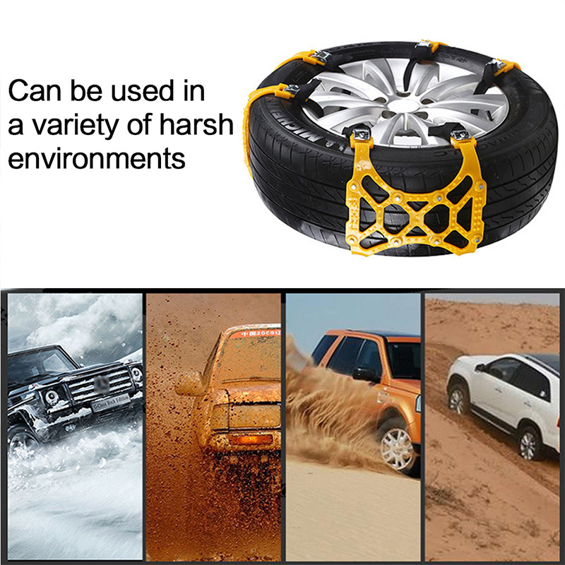 1/6gb sniega ķēžu uretāna komplekts Riteņu saites Siksnas Auto riepas Ķēdes Ziemas Pretslīdes Ķēdes Pretslīdēšanas Plastmasas Sniega Ķēdes Komplekts