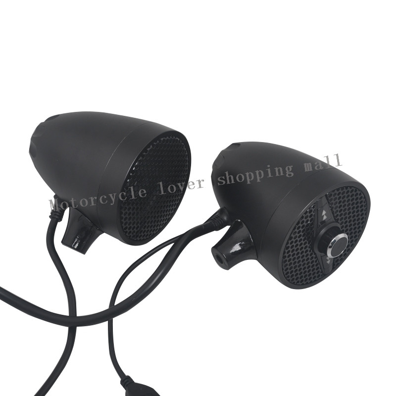 Ηχεία μοτοσικλέτας Ραδιόφωνο ήχου FM Κάρτα USB TF Ροή μουσικής MP3 Player Στερεοφωνικό ηχείο προσαρμοσμένο για μοτοσυκλέτα 7/8" Μεταφορά χειρολαβής