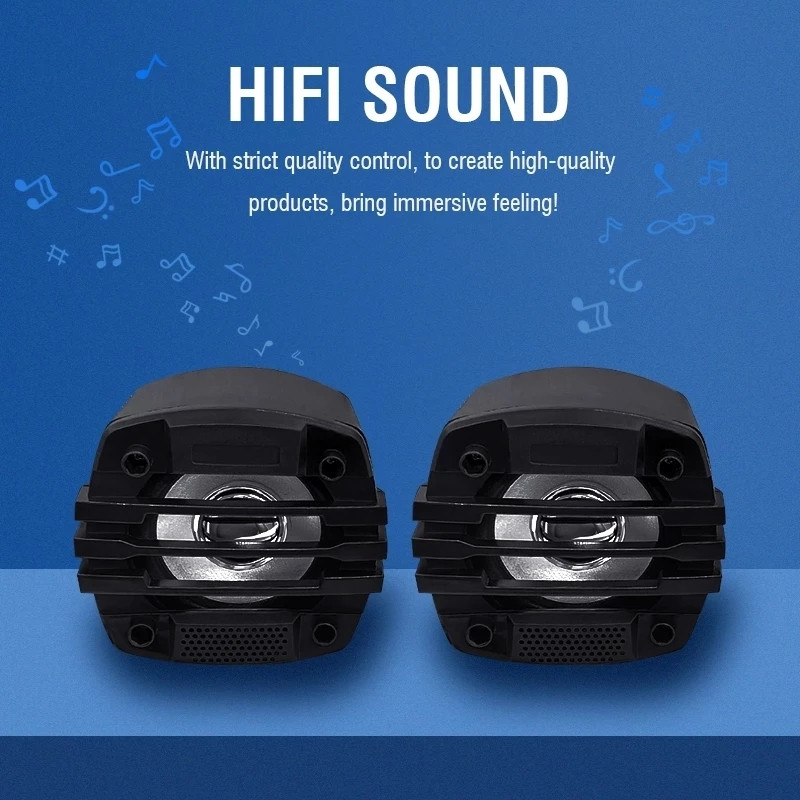 Motorkerékpár audiorendszer vezeték nélküli Bluetooth hangszóró támogatás Bluetooth kihangosító, TF kártya, FM rádió, telefon töltés