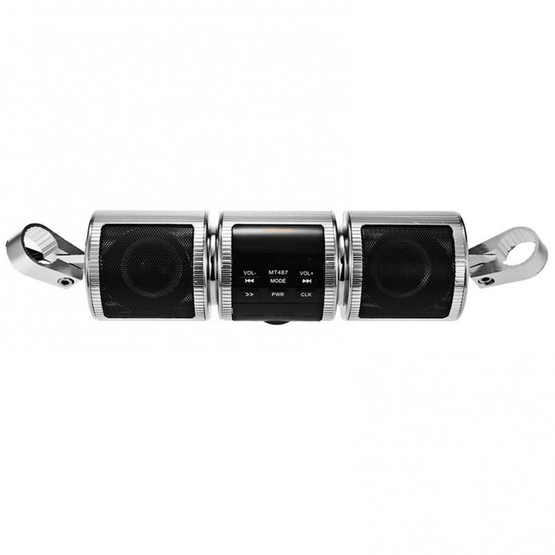 12V 7W Ηχείο μοτοσικλέτας Bluetooth' V2.1+ EDR Αδιάβροχο ήχο Στερεοφωνικό ηχείο μοτοσικλέτας Motos FM Radio AUX USB TF MP3 Player