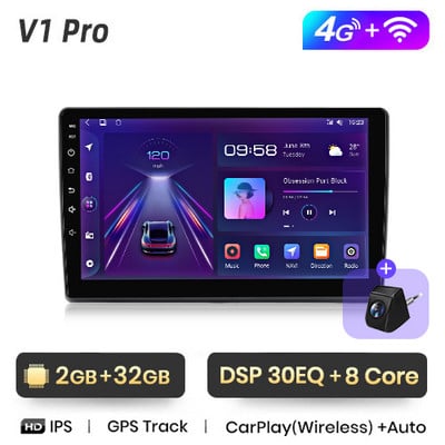 Junsun V1 Pro 8G+256G Fiat Ducato 2007–2015 Androidi autoraadio autovideopleieritele CarPlay Android Auto GPS No 2 din 2din DVD