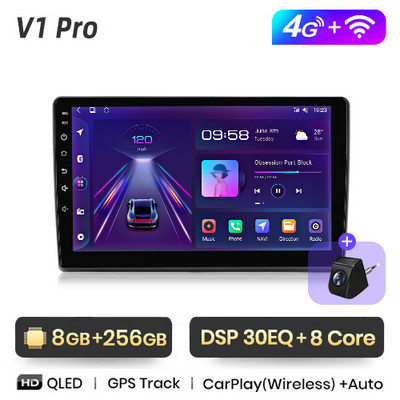 Junsun V1 Pro 8G+256G Fiat Ducato 2007–2015 Androidi autoraadio autovideopleieritele CarPlay Android Auto GPS No 2 din 2din DVD
