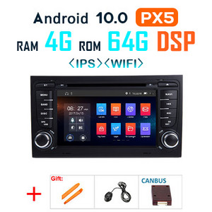 PX6 2 din android 10 autórádió képernyővel Audi A4 B6 8E 8H B7 S4 RS4 Seat Exeo 2002-2012 Multimédiás videó lejátszókhoz autorádióhoz