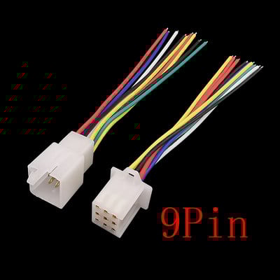 1 pereche 2,8 mm 2/3/4/6/9 pini Conector de fir electric pentru autovehicule Priză masculină Femeie Terminale de cablu Seturi de priză Motocicletă Ebike Mașină