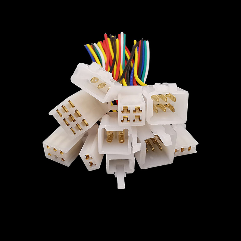 1 pereche 2,8 mm 2/3/4/6/9 pini Conector de fir electric pentru autovehicule Priză masculină Femeie Terminale de cablu Seturi de priză Motocicletă Ebike Mașină