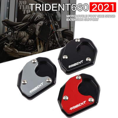 Kickstand láb oldalsó állvány hosszabbító párna támaszték nagyító lemez motorkerékpár tartozékok TRIDENT660 Trident 660 2020 2021 2022