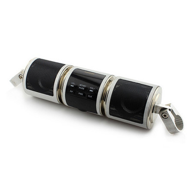 Motorkerékpár audio zenelejátszó Bluetooth-kompatibilis motorkerékpár MP3 audio lejátszó kormányrúd IPX4 vízálló robogó ATV-hez