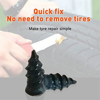 1PC Vacuum Tire Repair Nails Tubeless Tire Repair Rubber Nails Kit Fast Tool Self Tire Repair Tools