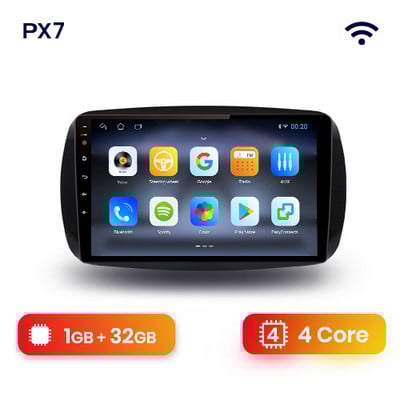 AWESAFE PX9s pentru Mercedes Benz Smart Fortwo 2014 - 2020 Radio auto Playere video auto CarPlay Android Auto GPS No 2 din 2din DVD