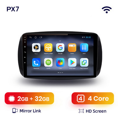 AWESAFE PX9s pentru Mercedes Benz Smart Fortwo 2014 - 2020 Radio auto Playere video auto CarPlay Android Auto GPS No 2 din 2din DVD