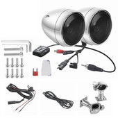 Amplificator de 300 W Difuzoare radio Bluetooth stereo pentru motociclete de 4 inci Difuzoare radio Bluetooth stereo pentru motociclete cu USB AUX MP3