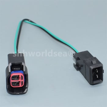 shhworldsea 2Pin Way 1,5mm Θηλυκό EV6/EV14 Θηλυκό συνδετήρας μπεκ ψεκασμού καυσίμου αυτοκινήτου για Dodge LS2 LS3 GM 7283-5967-30 σε EV1 αρσενικό