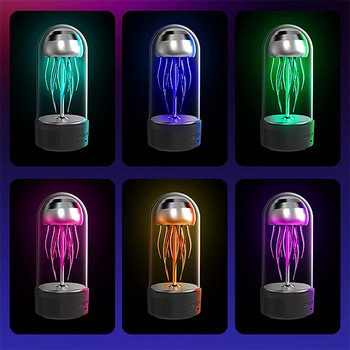 Creative Jellyfish Wireless Bluetooth Speaker Colorful Lights Octopus Audio Mini Portable Subwoofer Speakers Smart Ornament Δώρο