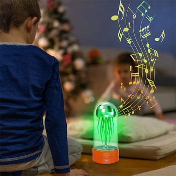 Creative Jellyfish Wireless Bluetooth Speaker Colorful Lights Octopus Audio Mini Portable Subwoofer Speakers Smart Ornament Δώρο
