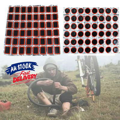48 kom. Zakrpa za gume motocikla Komad za popravak guma za bicikle Okrugli i kvadratni komad gumene zakrpe Alati za popravak guma 25 mm 29 mm 35 mm