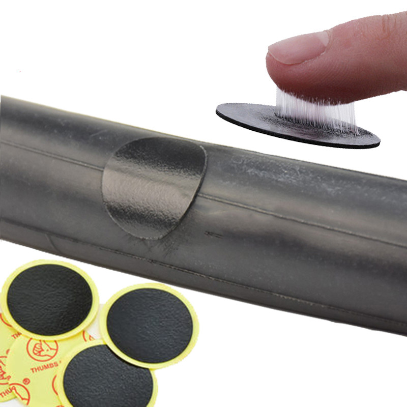 48db Motorkerékpár gumiabroncs folt Kerékpár gumiabroncs javító darab kerek és szögletes gumi tapasz darab gumijavító szerszámok 25mm 29mm 35mm