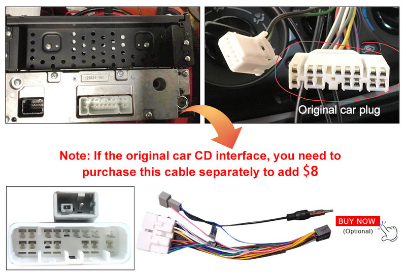 Ši nuoroda skirta tik pridėtinės kainos pasirinkimo maitinimo kabeliui, skirtai „Mitsubishi“, tinka tik mano parduotuvės automobilio „Android“ ekranui