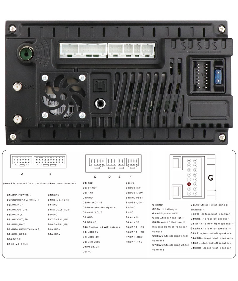 10.1'' Octa UIS7862S Autoradio Android Universal Auto Radio Player Multimedia Schermo Estraibile Stereo GPS Panou detasabil SWC