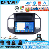 Android 13 Multimedia Video pentru Mitsubishi Pajero 3 V70 V60 1999 - 2006 Radio Auto Navigare Stereo GPS No 2Din 2 Din Dvd