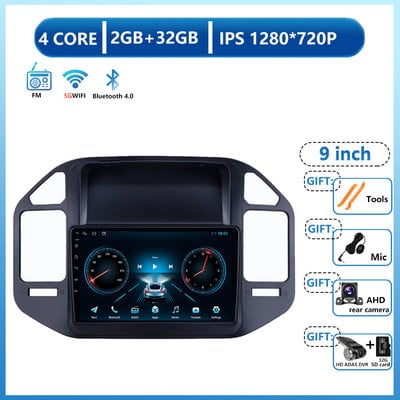 Android 13 Multimedia Video pentru Mitsubishi Pajero 3 V70 V60 1999 - 2006 Radio Auto Navigare Stereo GPS No 2Din 2 Din Dvd