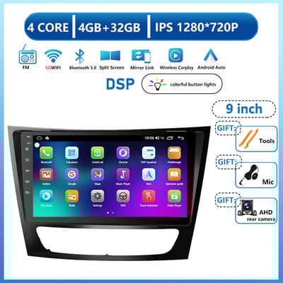 Radio auto Android 13 pentru Mercedes Benz Clasa E W211 E200 E220 E300 E350 E240 E270 E280 CLS CLASS W219 Player auto DSP IPS