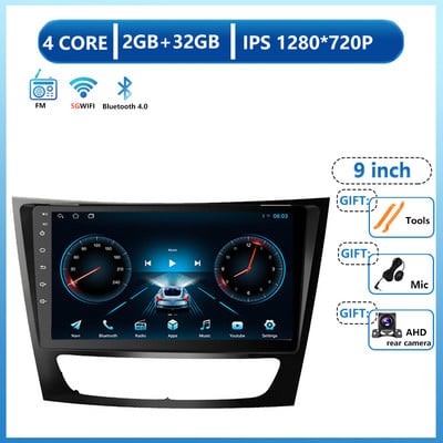 Radio auto Android 13 pentru Mercedes Benz Clasa E W211 E200 E220 E300 E350 E240 E270 E280 CLS CLASS W219 Player auto DSP IPS