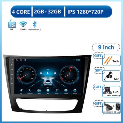 Radio auto Android 13 pentru Mercedes Benz Clasa E W211 E200 E220 E300 E350 E240 E270 E280 CLS CLASS W219 Player auto DSP IPS