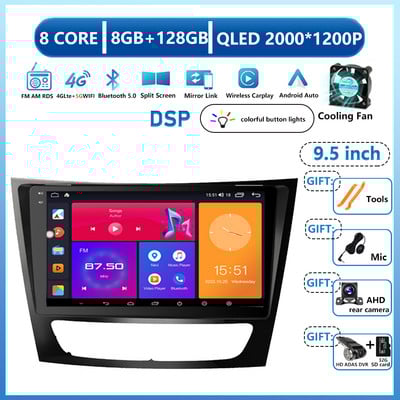 Radio auto Android 13 pentru Mercedes Benz Clasa E W211 E200 E220 E300 E350 E240 E270 E280 CLS CLASS W219 Player auto DSP IPS