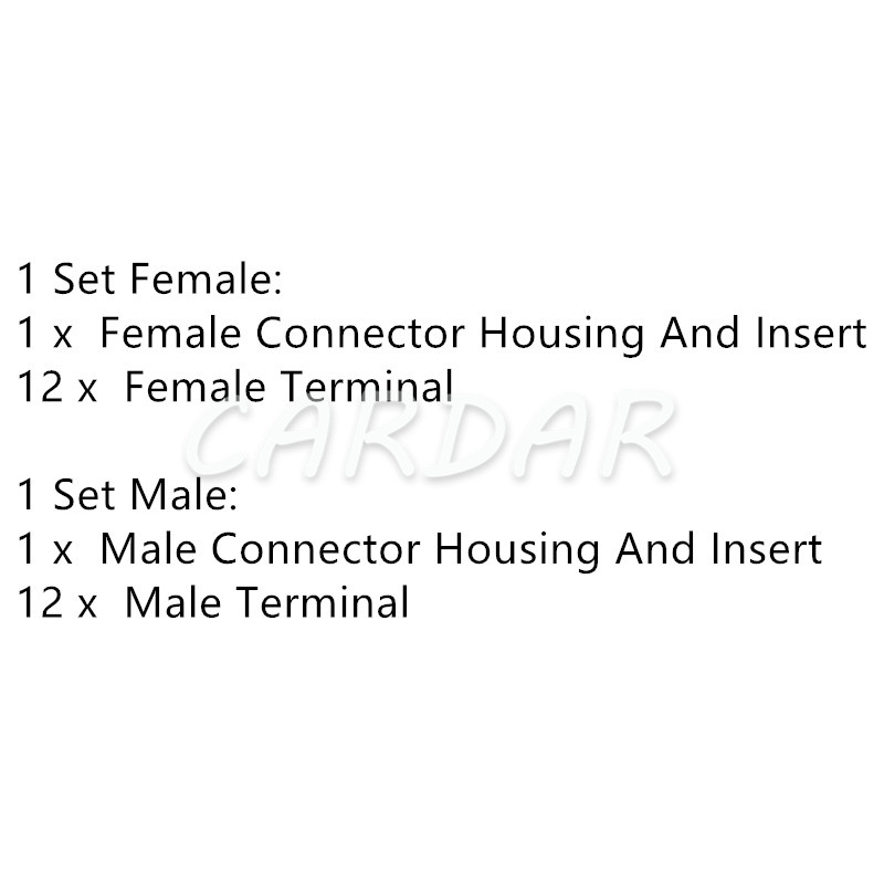 1 set 12 pini Accesorii pentru modificarea mașinii Carcasă din plastic pentru automobile Priză neetanșată 30700-1120 30968-1127