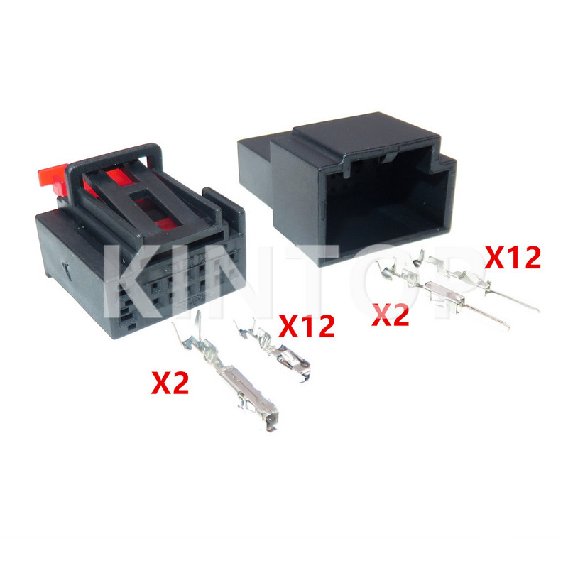 1 set 14 pini Conectori compozit pentru mașină Priză de cablu automat cu fire 500972726 5Q0972726