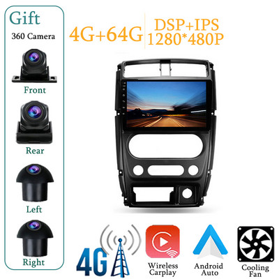 Suzuki Jimny 3-hoz 2005 - 2019 Autórádió Multimédia Video lejátszó Navigációs sztereó GPS Android 12 No 2din 2 din dvd