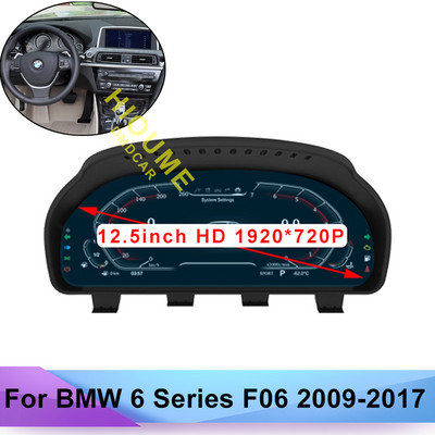 12,5-tolline auto LCD digitaalne armatuurlaua paneel näidikuplokk spidomeeter BMW 5/6/7 seeria F10 F11 F01 F06 F07 X3 X4 X5 X6 jaoks