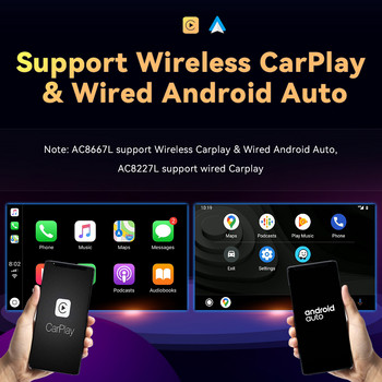 Безжичен Carplay 64G 2Din Android 11 Автомобилно радио DVD плейър за TOYOTA AURIS Altis COROLLA 2012 2013 GPS навигация Мултимедия DSP
