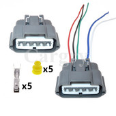 1 set 5P conector electric pentru mașină 6189-0848 priză MAF Seria 2 senzor de debit de aer auto mușcă de sârmă impermeabilă pentru Nissan