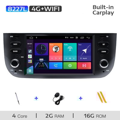 Uckazy 1 Din Android 11 DVD player auto pentru Fiat/Linea/Punto evo 2012-2015 Radio Multimedia Navigație GPS Unitate principală audio stereo