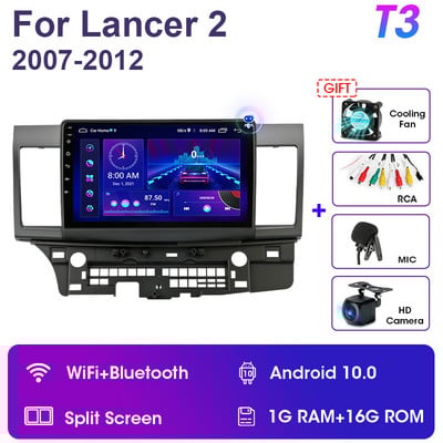 2 Din Android 11 pentru Mitsubishi Lancer 10 CY 2 2007-2017 Auto Radio Player Video Multimedia GPS Carplay Unitate Principală Stereo Auto RDS