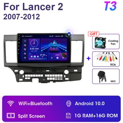 2 Din Android 11 pentru Mitsubishi Lancer 10 CY 2 2007-2017 Auto Radio Player Video Multimedia GPS Carplay Unitate Principală Stereo Auto RDS