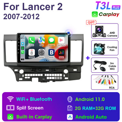 2 Din Android 11 pentru Mitsubishi Lancer 10 CY 2 2007-2017 Auto Radio Player Video Multimedia GPS Carplay Unitate Principală Stereo Auto RDS