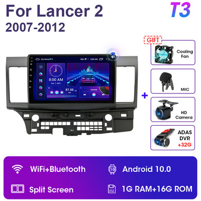 2 Din Android 11 pentru Mitsubishi Lancer 10 CY 2 2007-2017 Auto Radio Player Video Multimedia GPS Carplay Unitate Principală Stereo Auto RDS